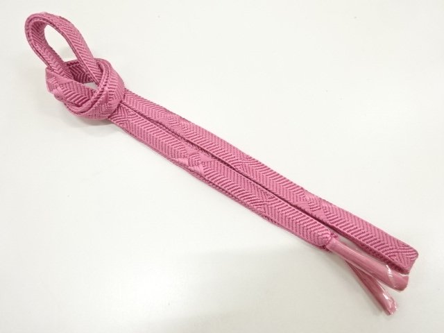 JAPANESE KIMONO / UNUSED HAND-TIED OBIJIME